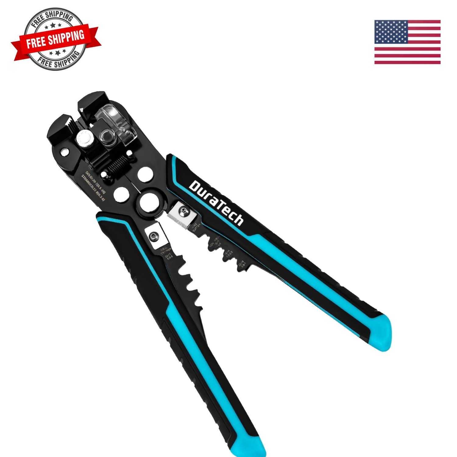 Self-Adjusting Wire Stripper, 3-in-1 Automatic Wire Stripper Tool for 22-7 AW...