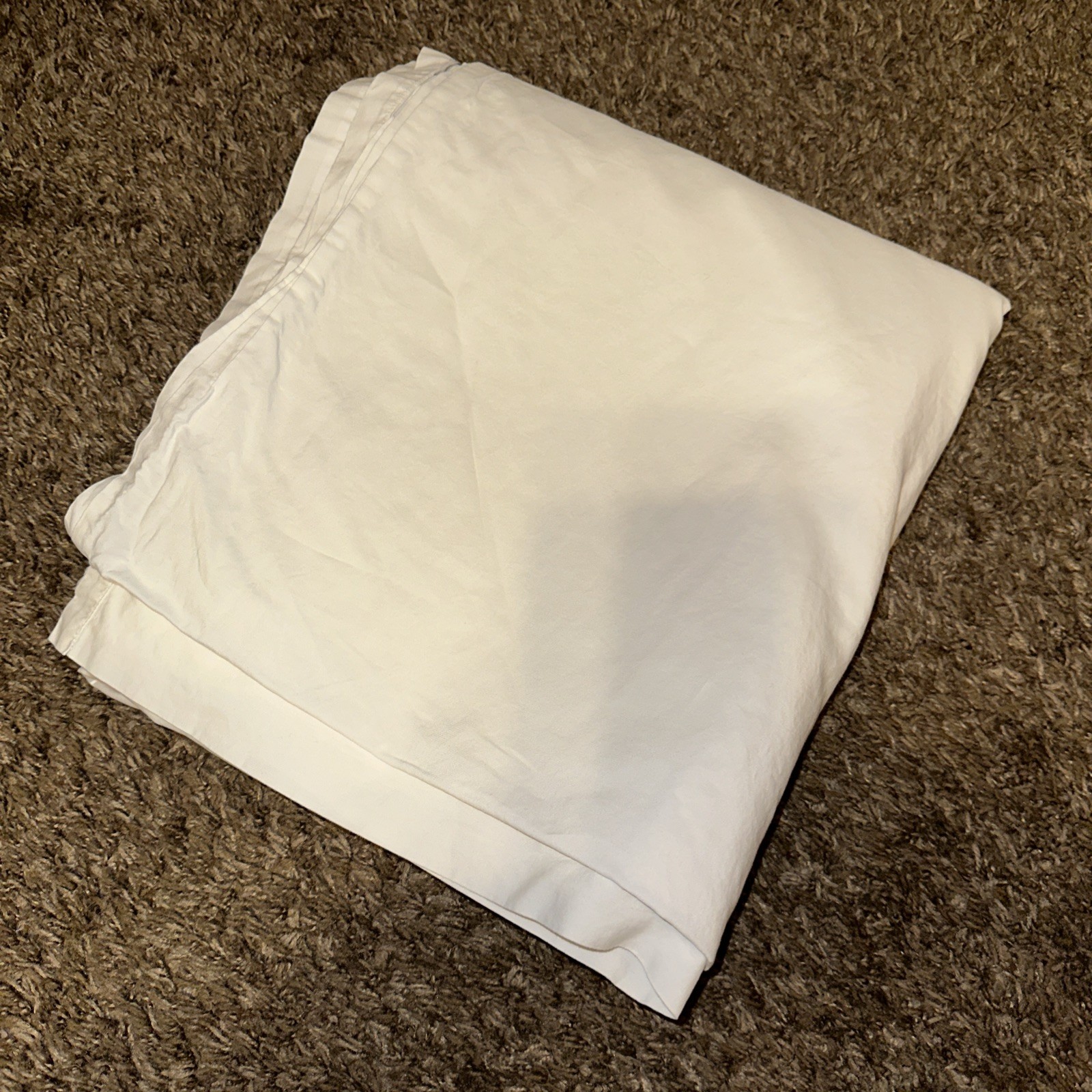 Restoration Hardware Pisolo 464 Thread Count White Queen Flat Sheet Dust Bag