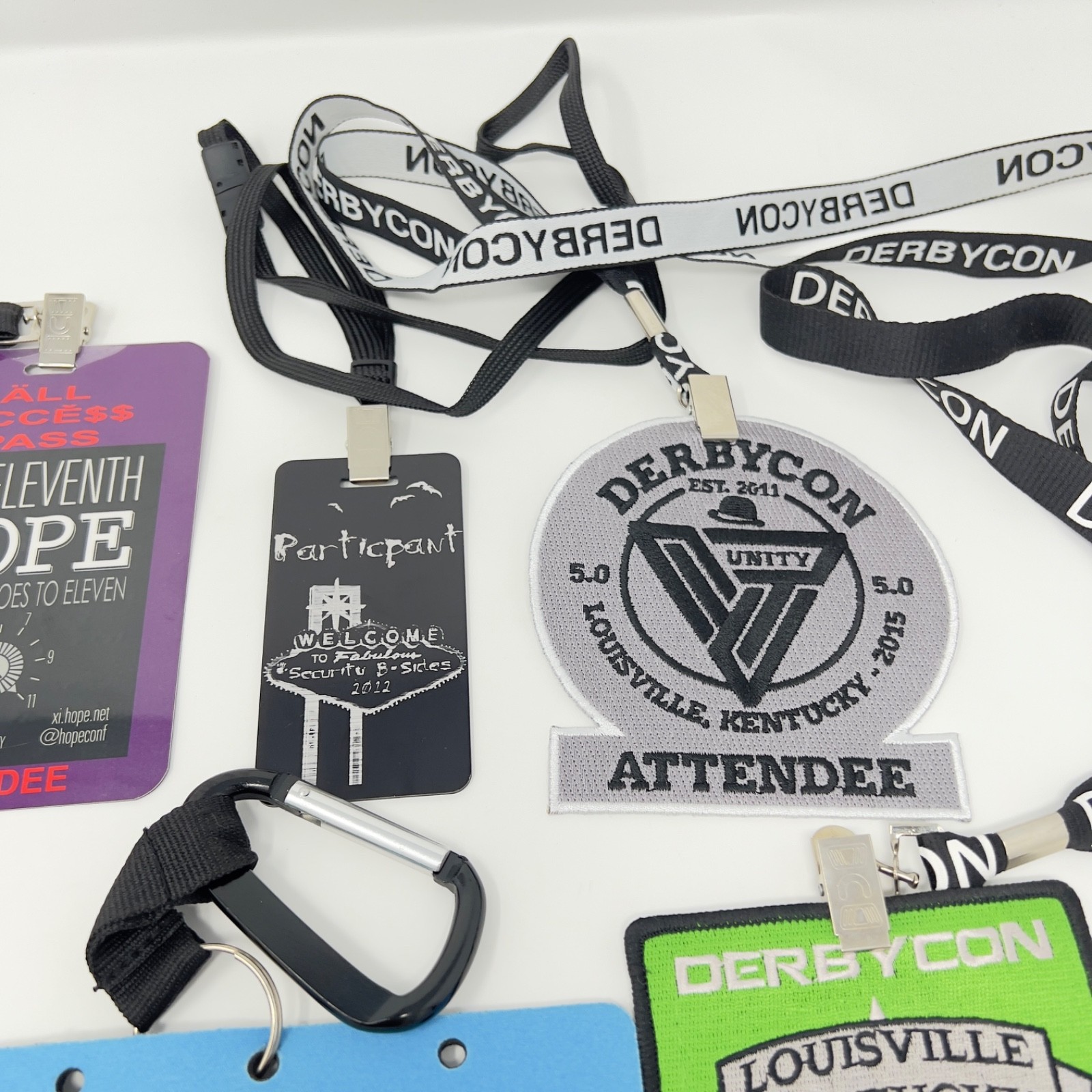 Hacker Badge Collection Derbycon Bsides Shmoocon