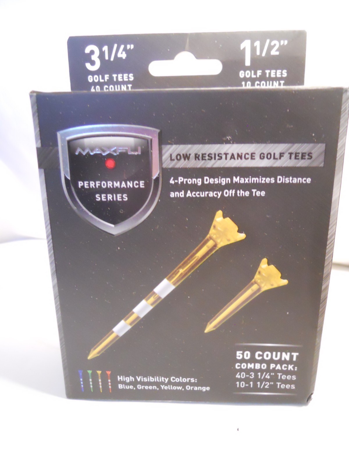 MAXFLI GOLF TEES 50 Performance Series 3 1/4" & 1 1/2"