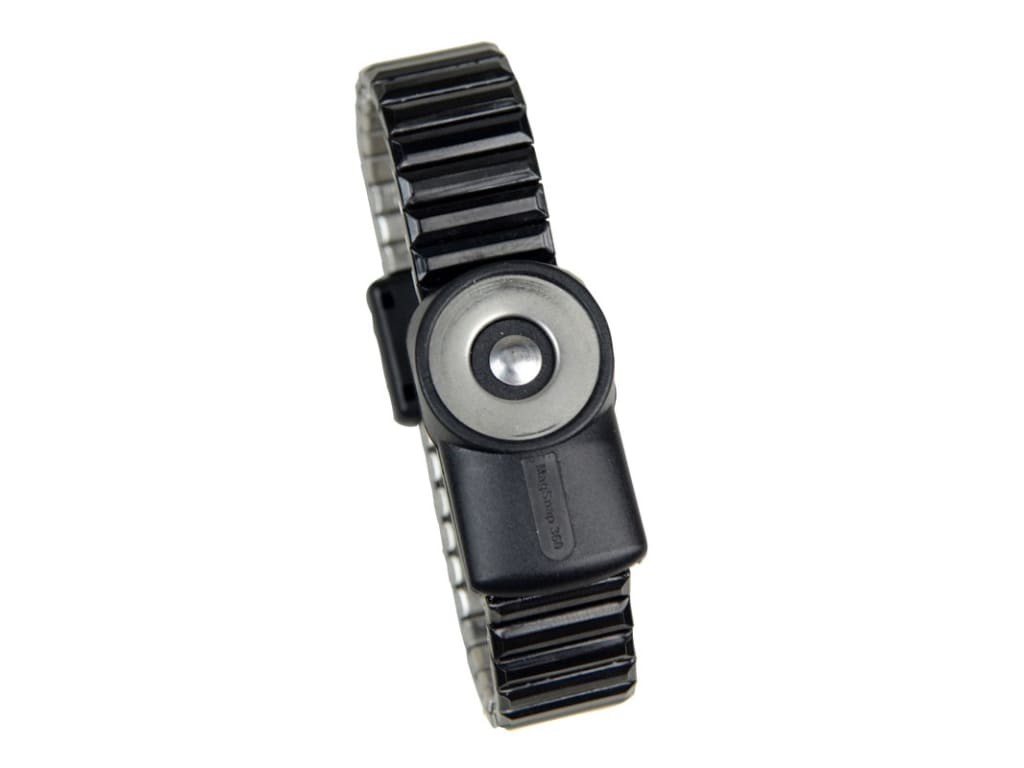 SCS 2226 - WRISTBAND, DUAL-WIRE, MAGSNAP 360, METAL, MEDIUM