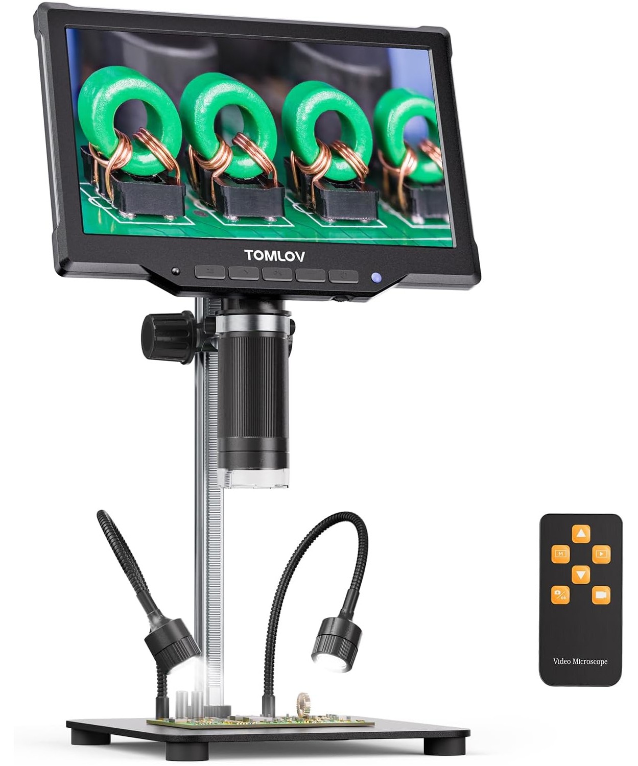 Digital Microscope 10" LCD 1200X Coin Microscope Camera 1080P Solder Microscope