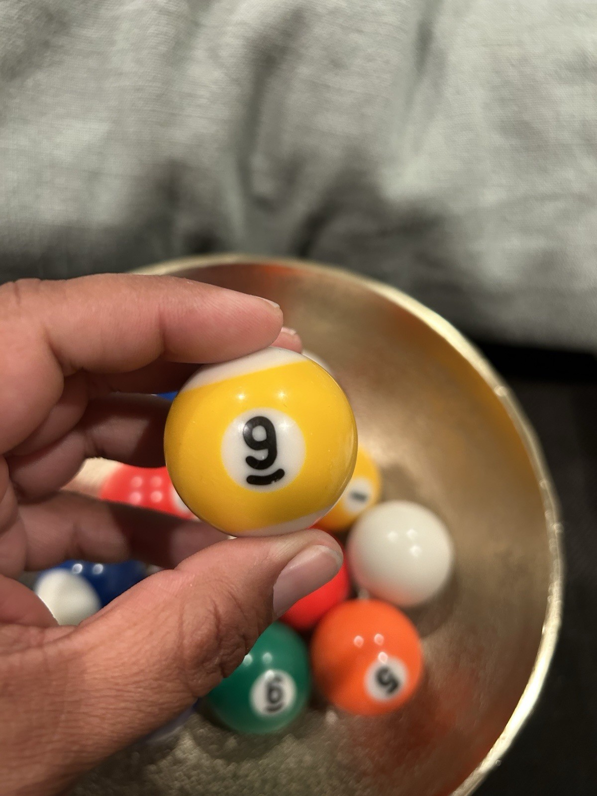Mini Pool Balls (12 Count) Missing #7,8,12,14