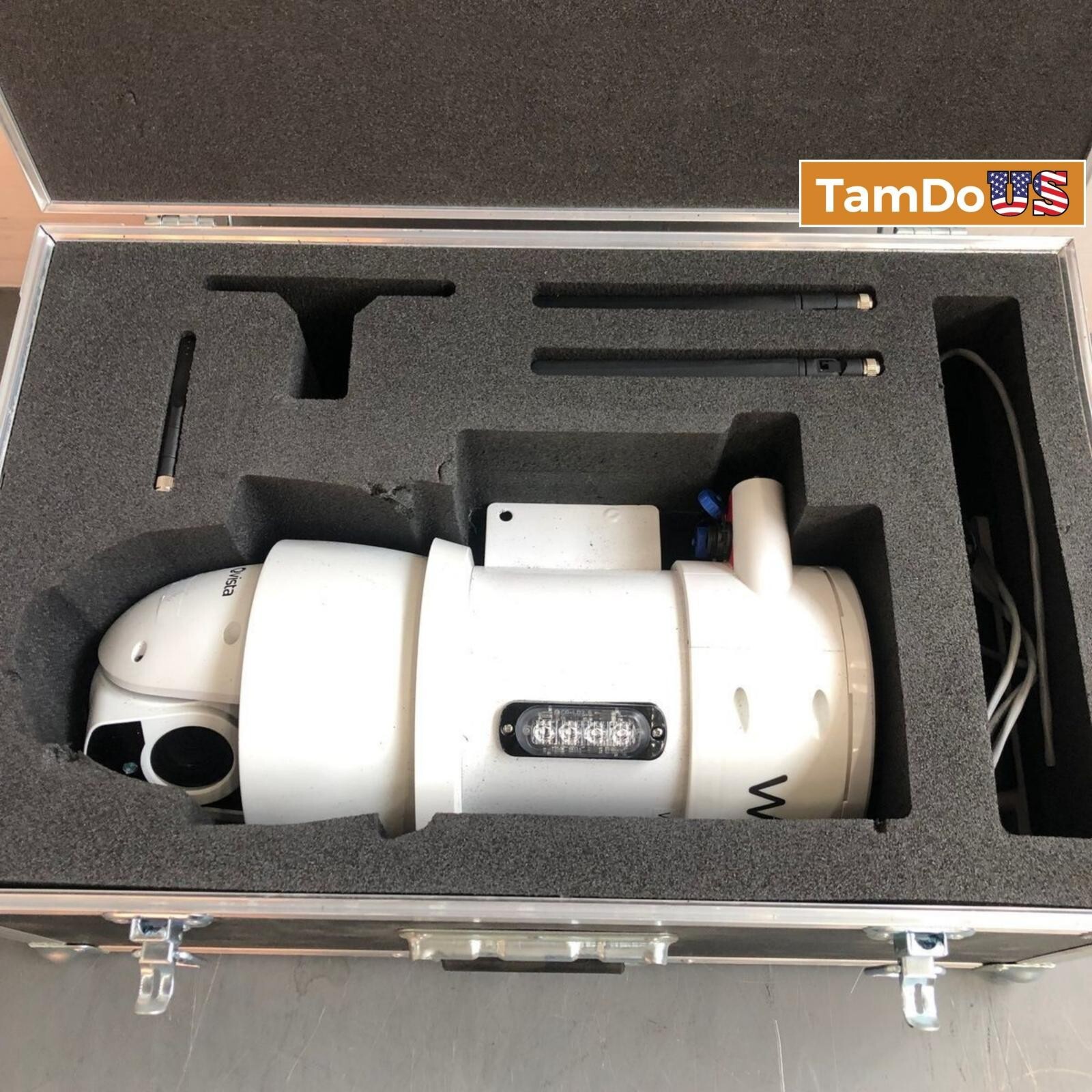 WCCTV 4G IR PTZ Dome Wireless Surveillance Camera WK2 IR AFB0-478, w/Case, USED