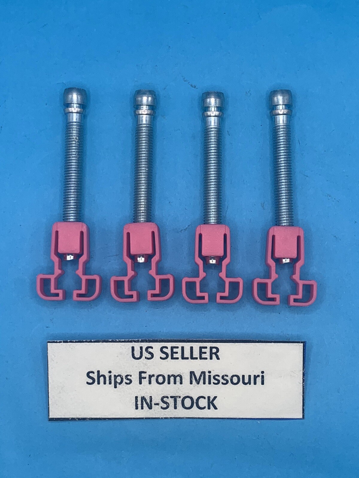 (Pack of 4) Headlight Adjuster Screws & Nuts for Cadillac & AMC Eagle Headlamp