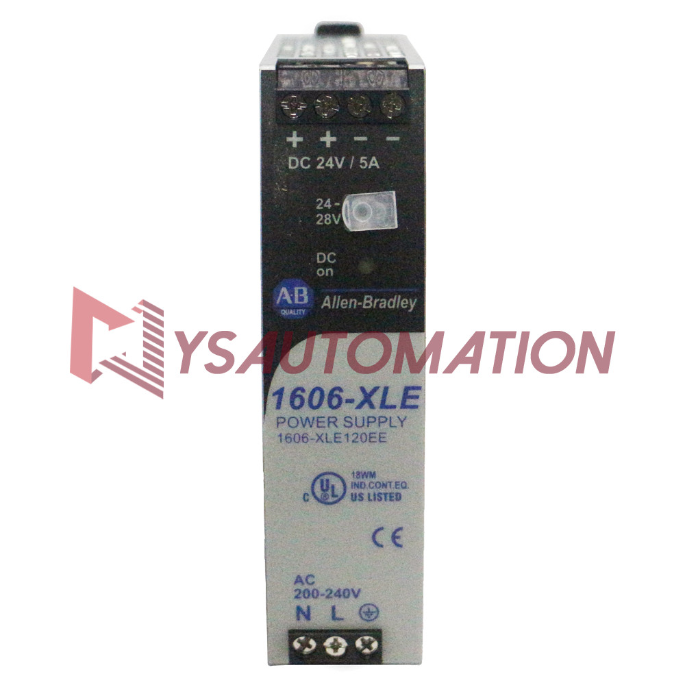 New Allen-Bradley 1606-XLE120EE Power Supply,120 W, 24V DC,180-264V AC 50/60 Hz