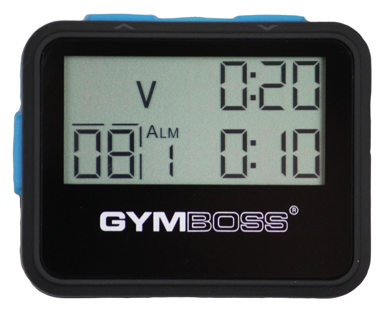 Black/Blue Softcoat Interval Timer Stopwatch