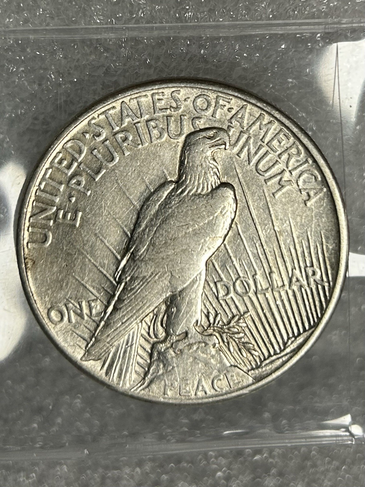 1921 High Relief Peace Silver $1 BX29-13
