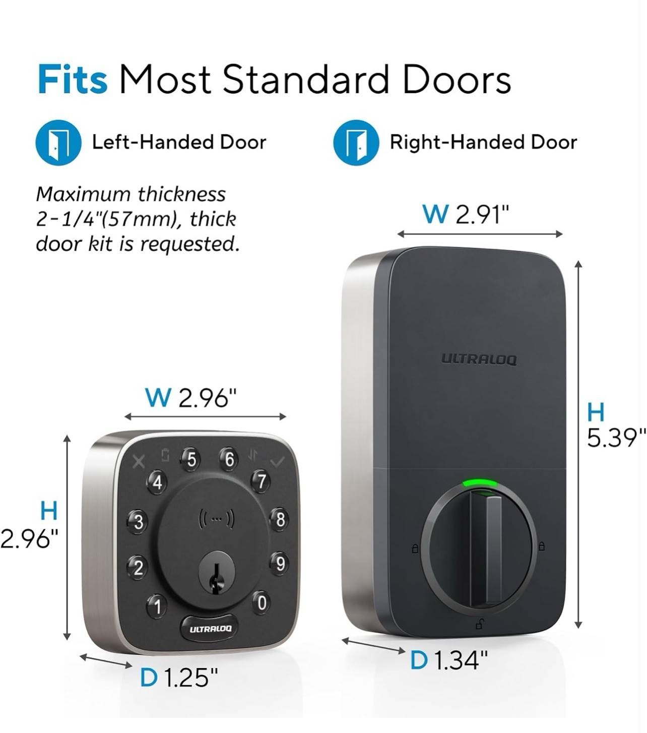 ULTRALOQ 2025 Upgrade Bolt NFC Built in Wifi Smart Door Lock *NEW SEALED*