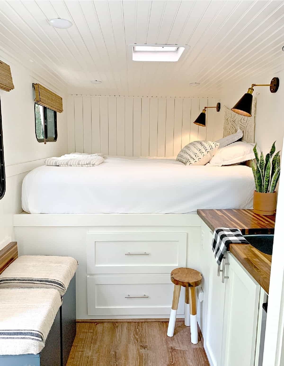 Microfiber RV Sheet Sets, 72x80 Camper King, White Solid, Bed Sheets for Camp...