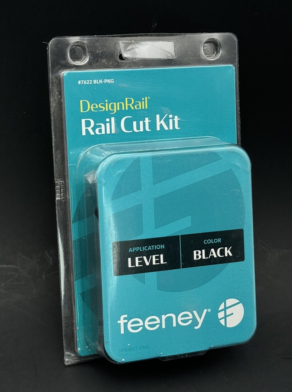 Feeney DesignRail Rail Cut Kit Black #7622 BLK-PKG New in Package HTF Free Ship!