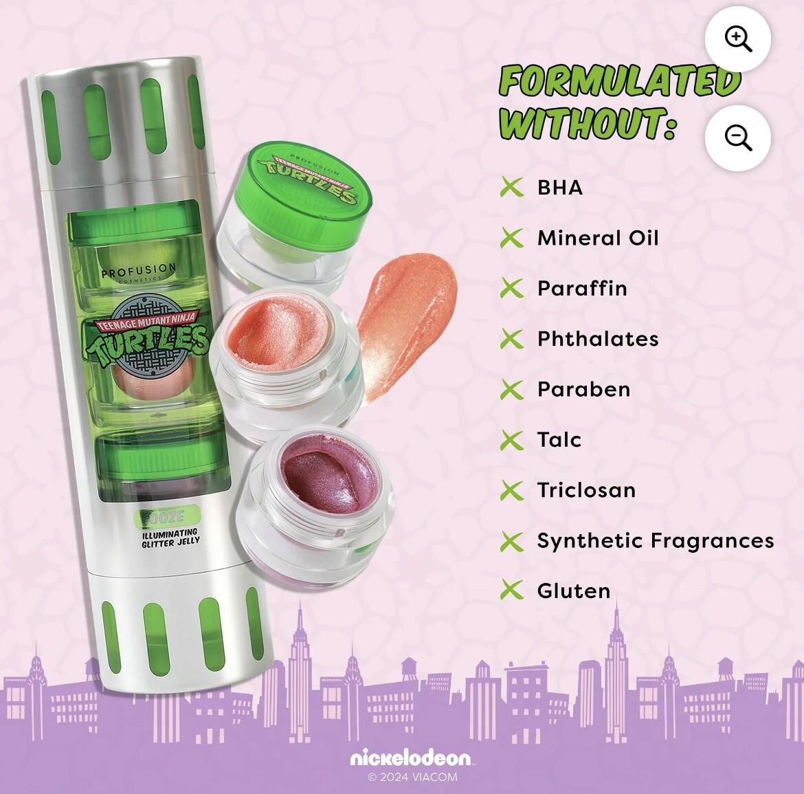 Teenage Mutant Ninja Turtles Illuminating Glitter Gel 3 Color Ooze Canister TMNT