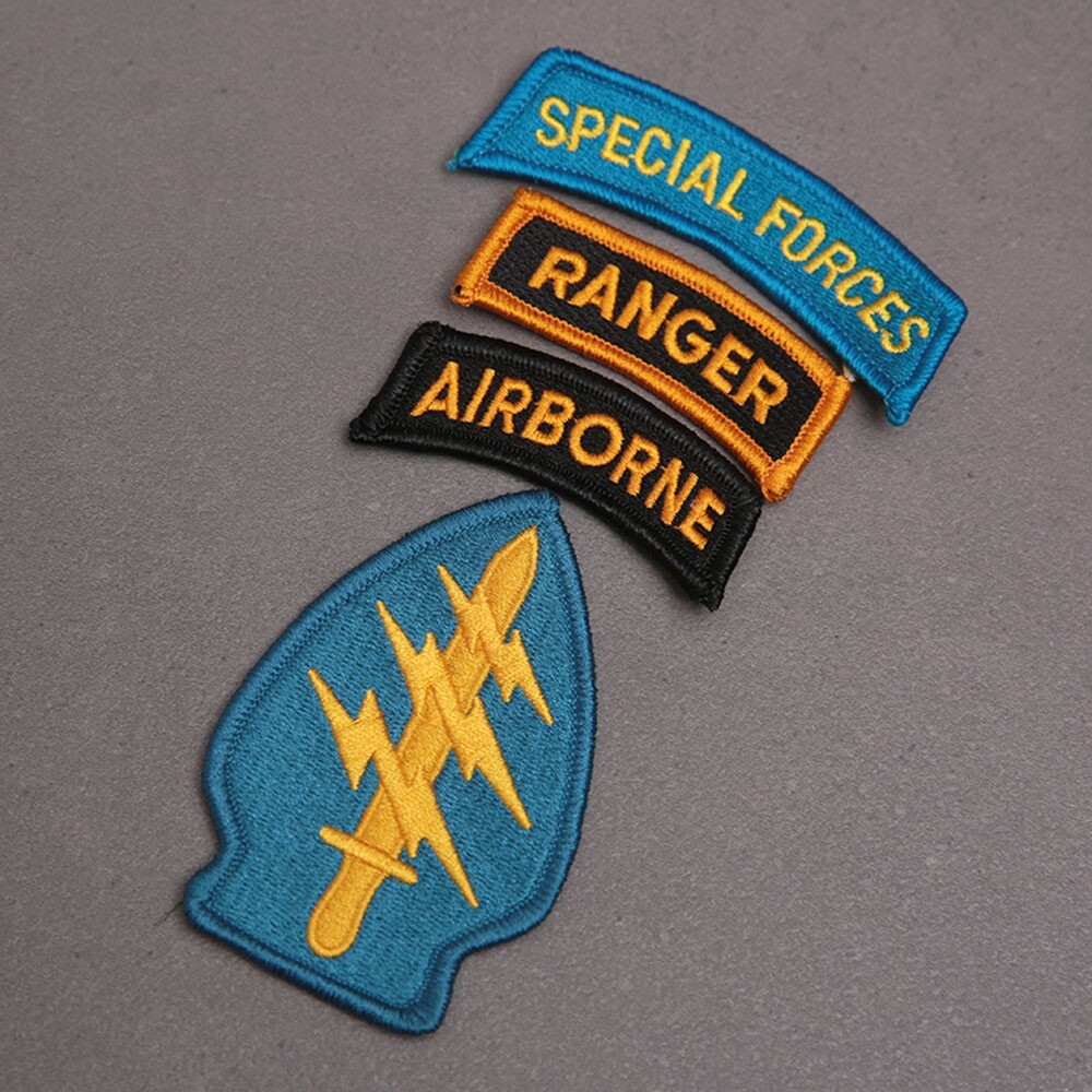 Set Vietnam War US Army TCU Jacket Patch CPT ARVN LLDB CCS Specia Force Badge