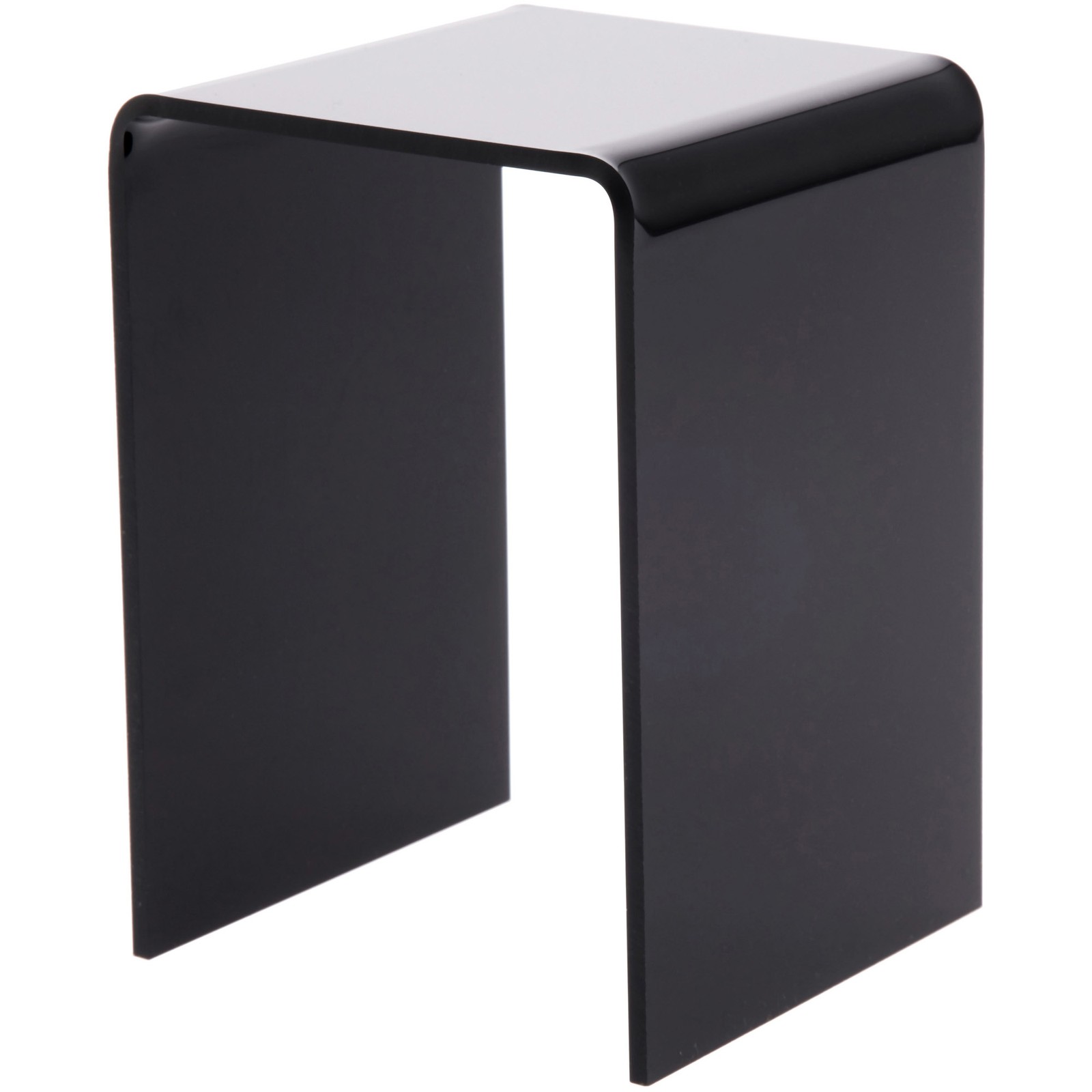 Plymor Black Acrylic Vertical Square Display Riser, 4.5" H x 3" W x 3" D