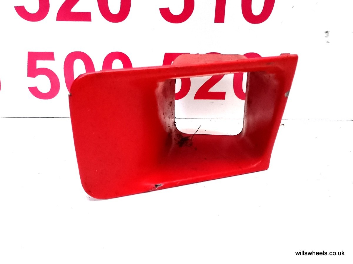 BMW E30 Front Fog Light Brake Air Duct Passenger / Left Side Brilliant Red