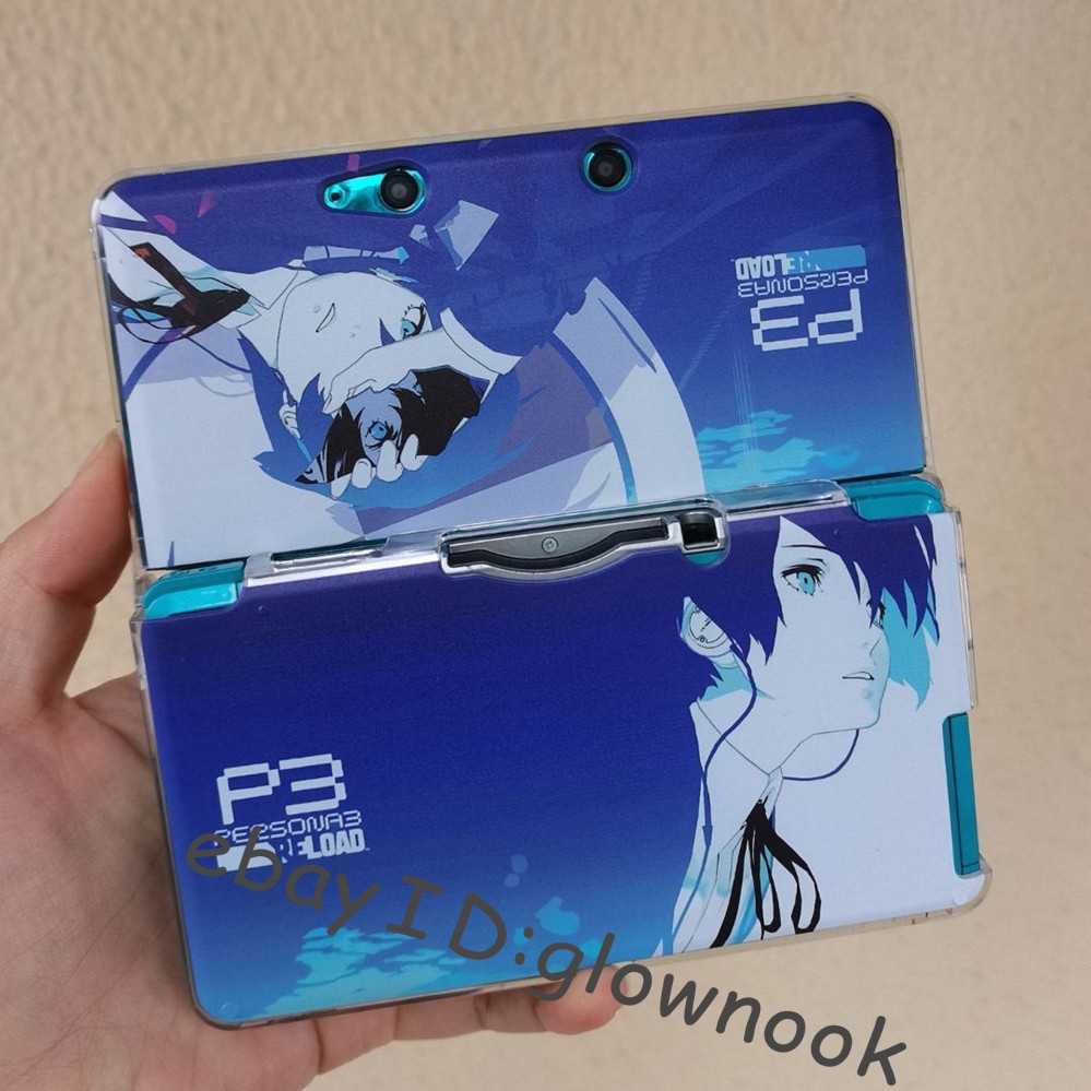 Rare P3 Persona 3 Themed Reload Crystal Protective Case Shell  for Nintendo 3DS