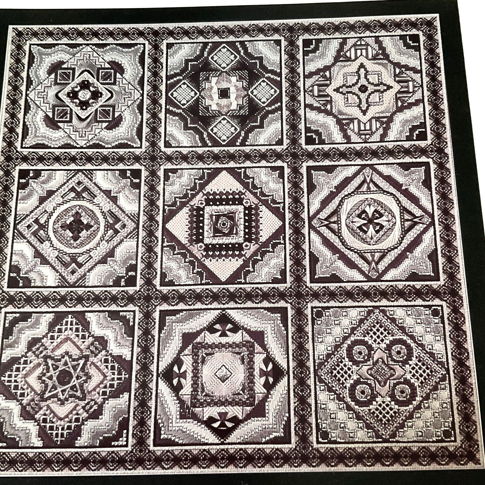 Jean Hilton Chapter Patches Needlepoint Booklet 1993 Eleven Designs 46 Pages