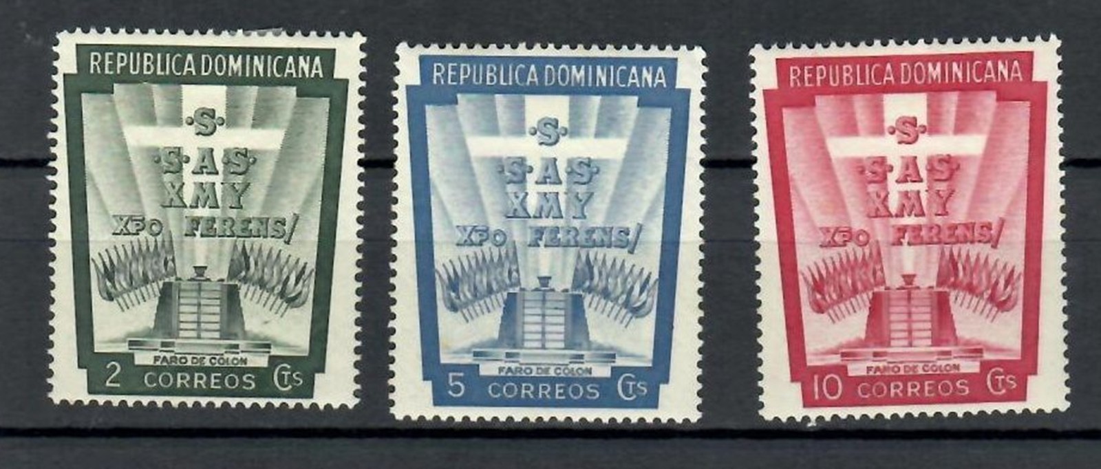 DOMINICANA LATIN AMERICA EXPO  MH CLASSIC  SET  LOT (DOMIN 205)