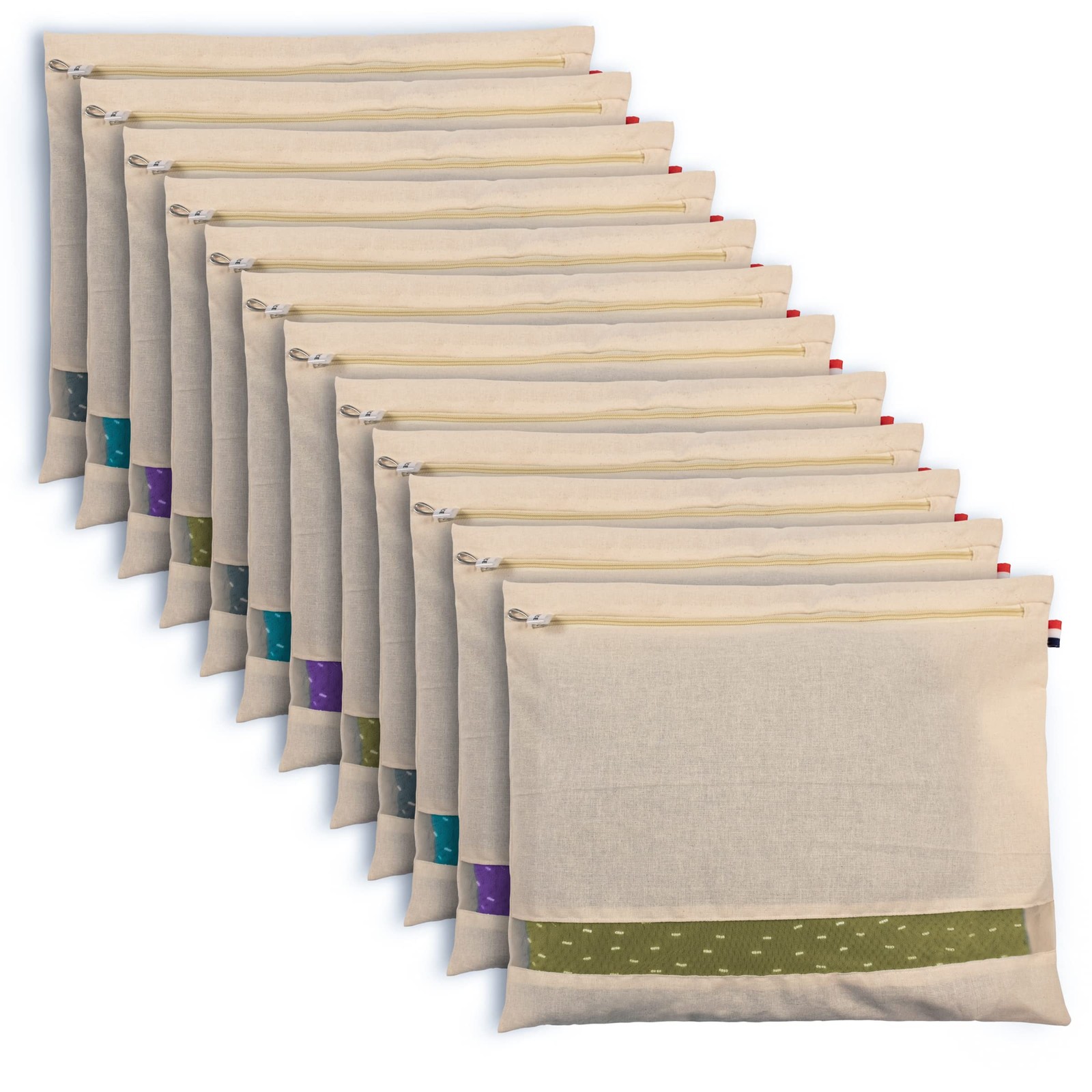 SOLSTICE Cotton Saree Bags, Covers for Storage (16 x 14 Inches ), transparent