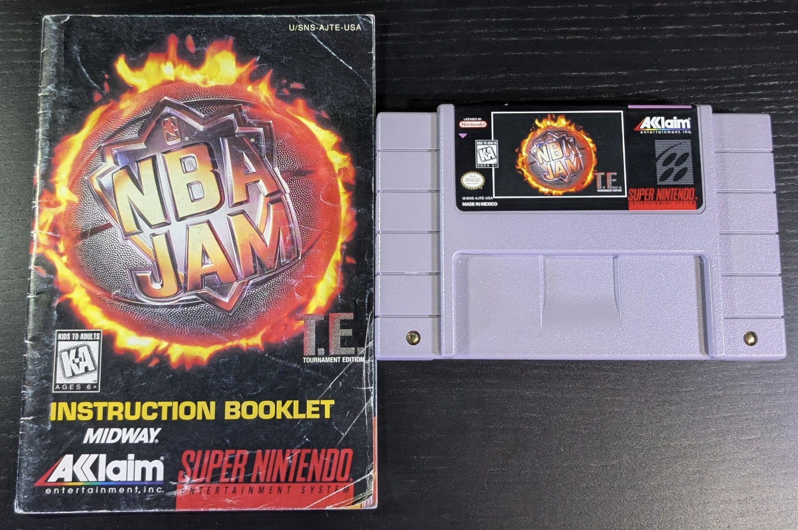 NBA Jam Tournament Edition | SNES Super Nintendo | Cartridge + Manual | Tested