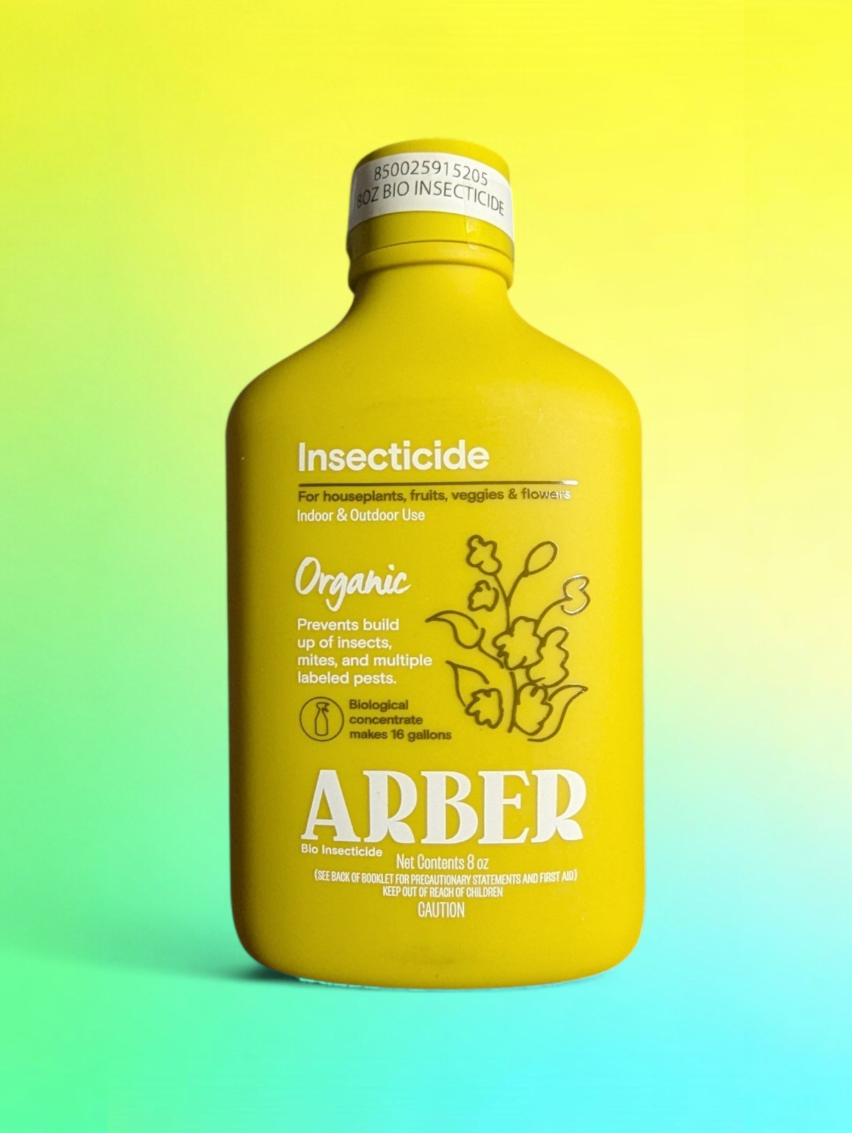 ARBER Bio Insecticide - Organic Plant Insect Mite Concentrate 8oz Made in USA
