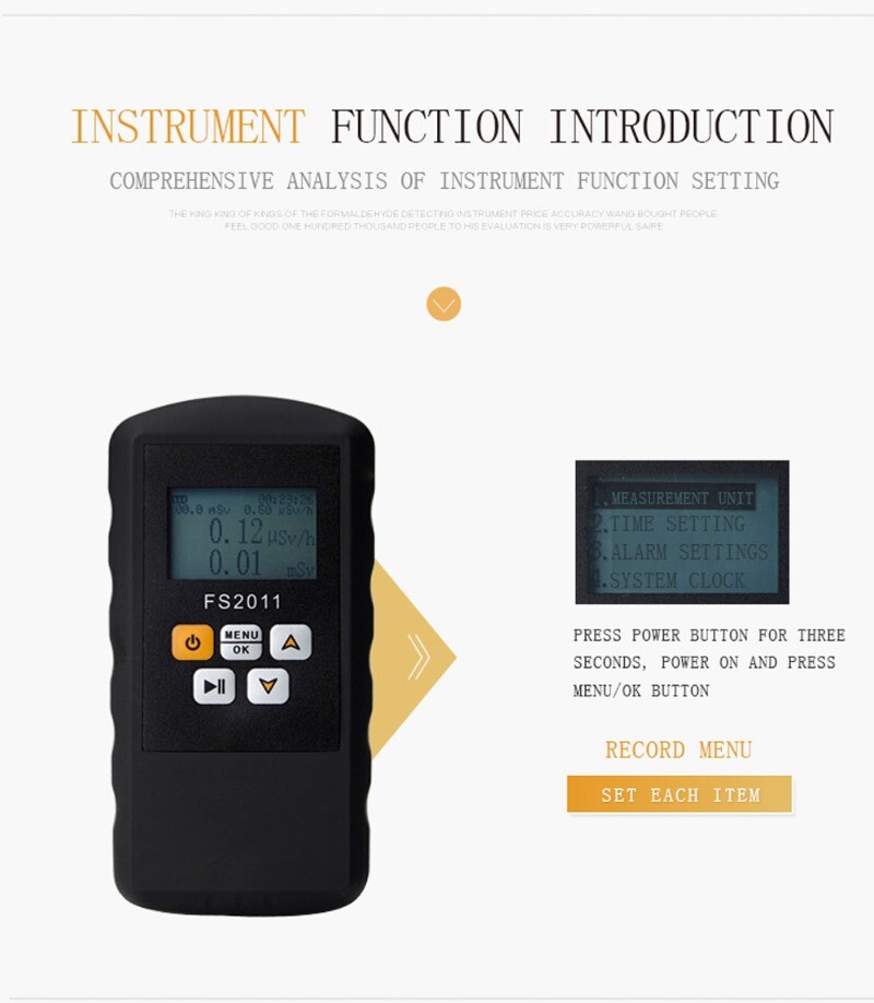 Nuclear Radiation Detector Nuclear Radiation Measuring Instrument for Rays
