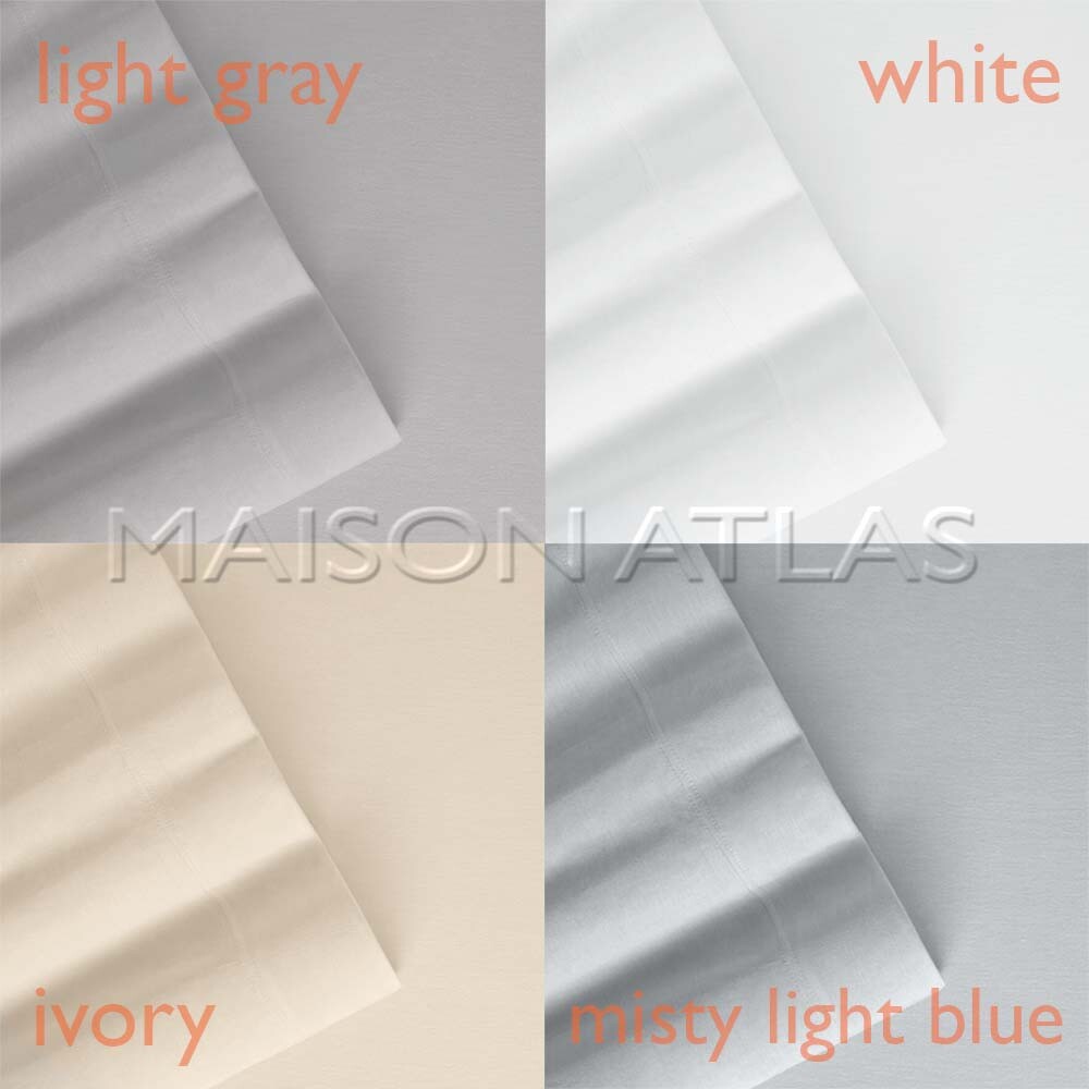 TENCEL MODAL Jersey SHEET SET PILLOWCASE by Maison Atlas | Pure Beech | NEW