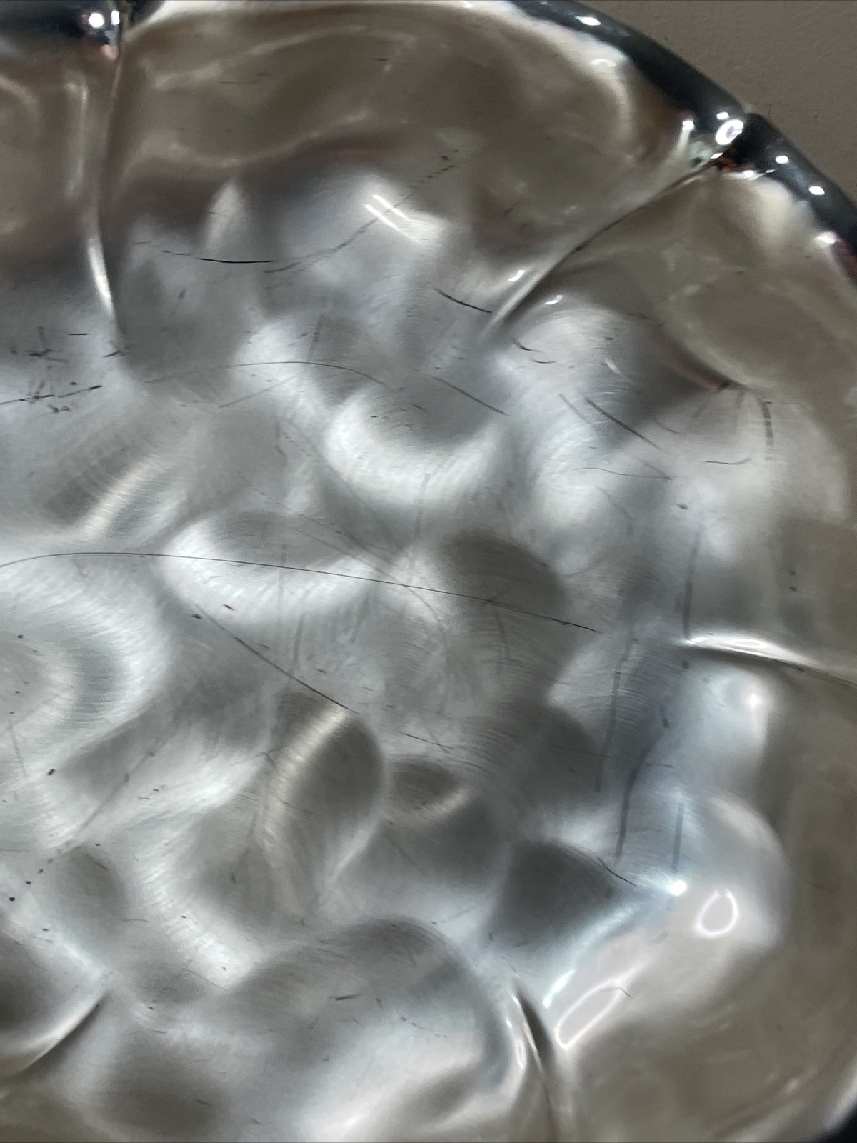 WMF-IKORA silverplate Candy Dish Footed Brushed Design Electro Plate Brass