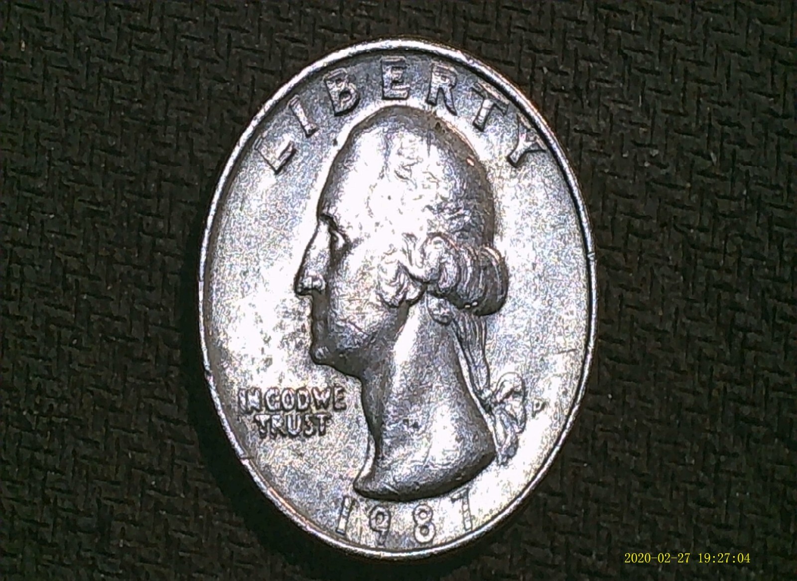 1987-P Washington Quarter DDR Error coin