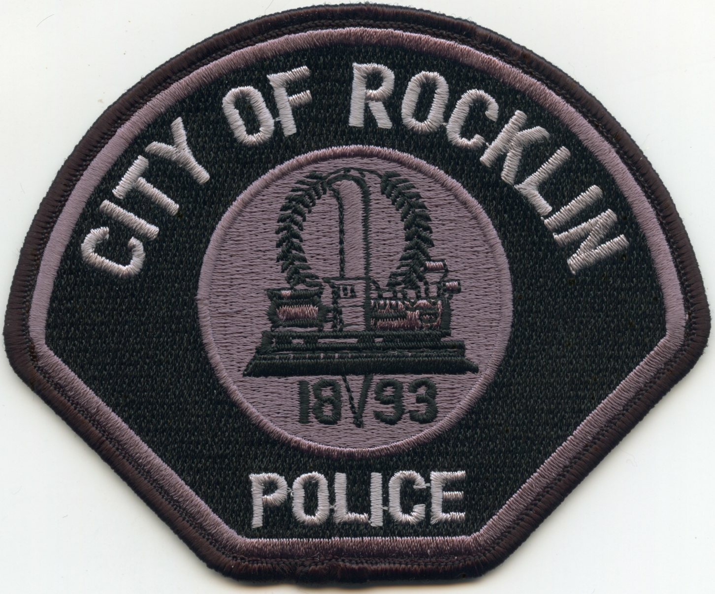 ROCKLIN CALIFORNIA CA subdued POLICE PATCH