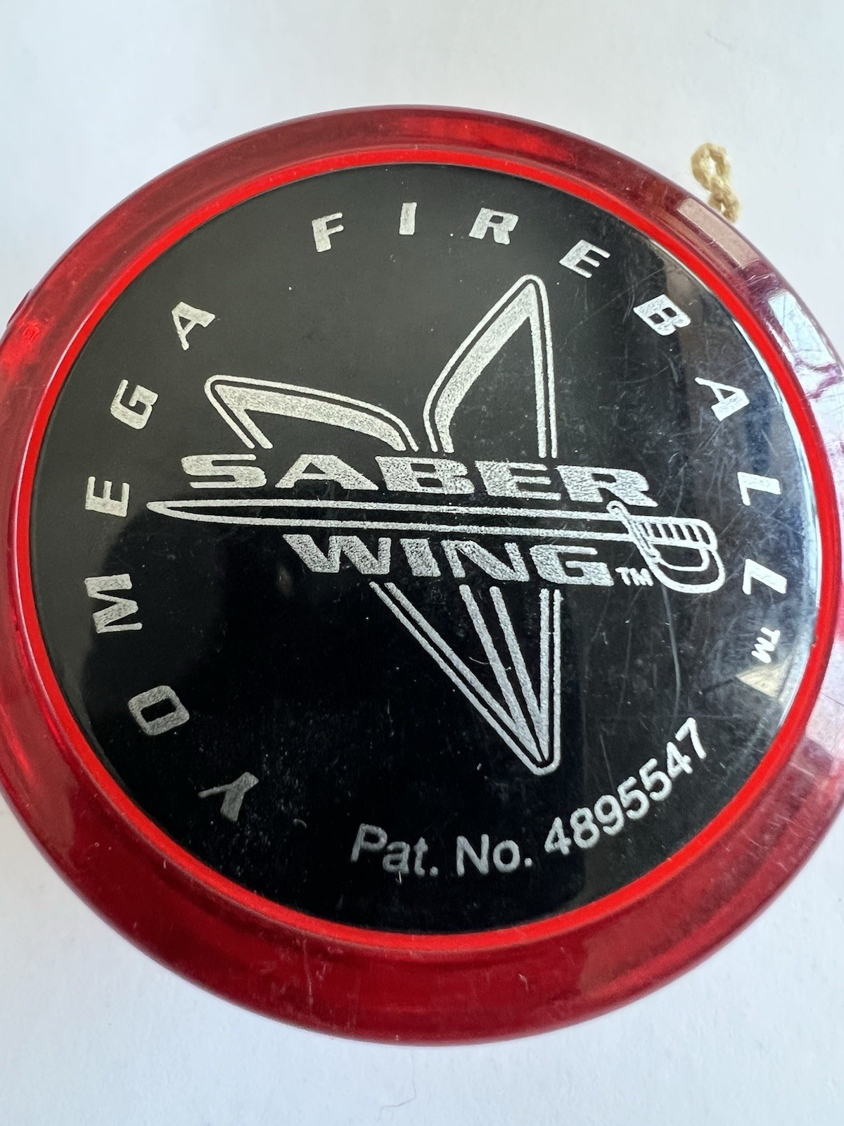 Vintage Yomega YoYo Fireball Saber Wing Red & Black