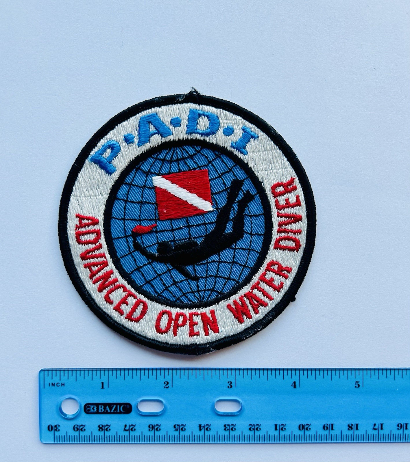 RARE Vintage PADI Advanced Open Water Diver Patch Embroidered