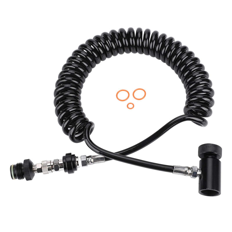 Tiiyee Heavy Duty Paintball Tank Remote Coil Paintball Coil Flexible Cylinder