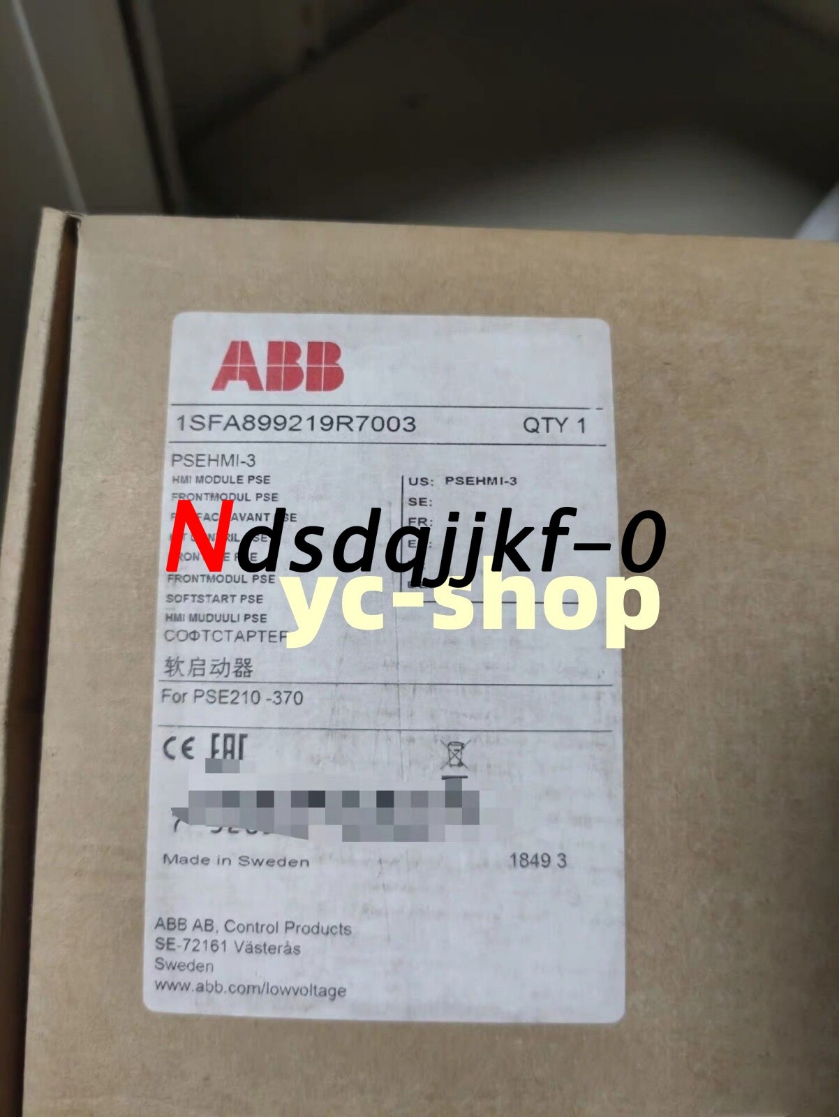 New ABB PSEHMI-3 soft starter Fast Shipping FedEx or DHL