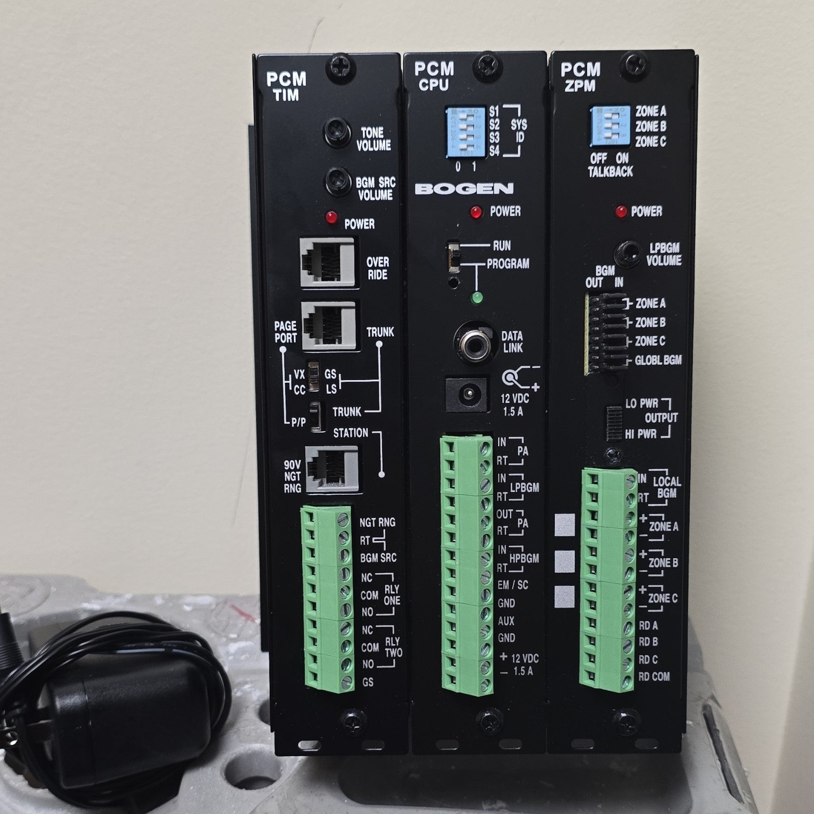 Bogen PCM TIM PCM CPU PCM ZPM Telephone Paging & Intercom Controller System