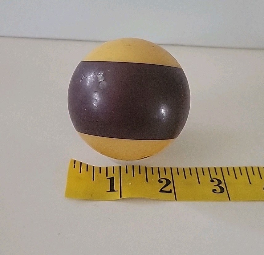 Vintage No. 12 Striped Purple White Pool Ball Billiard 2" Replacement (M)