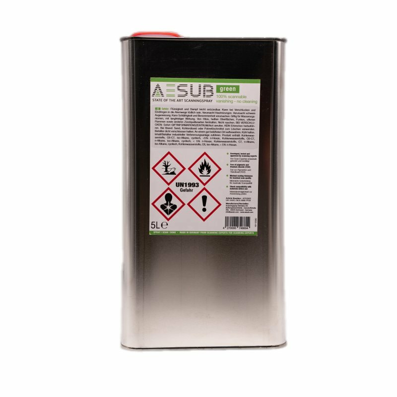 GREEN SCANSPRAY 5L AESUB 3D SCANNER ACCESSORIES