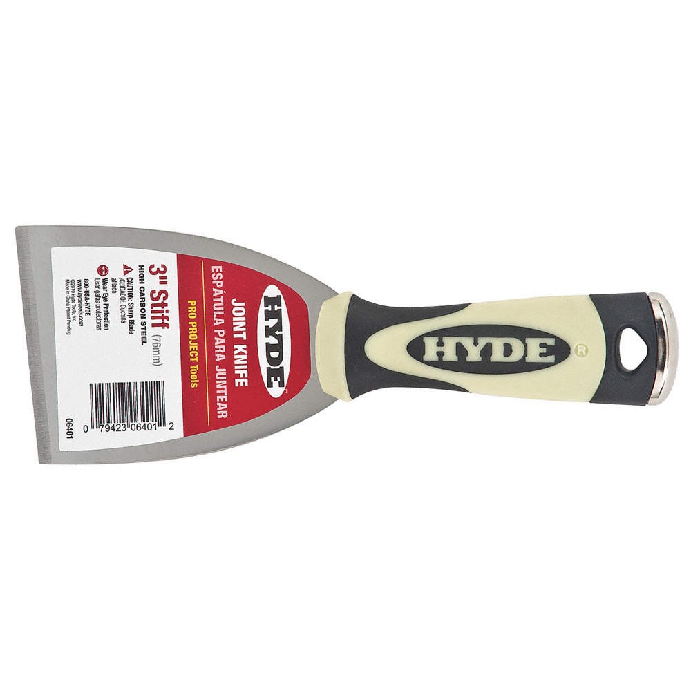 HYDE 06401 Scraper,Straight,Carbon Steel,3"W 24Z428