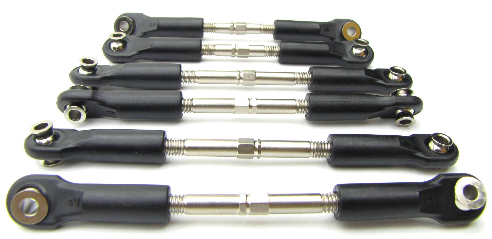 Raptor R Ultimate TIE RODS Turnbuckles Steel, 3643, 3644, 5539 Traxxas 101177-4