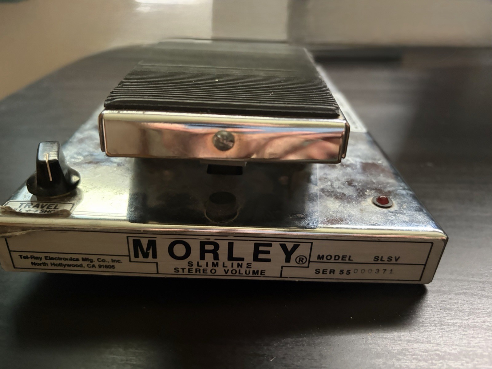 Vintage 1970s Morley SLSV Slimline Stereo Volume Pedal Tel-Ray - Working