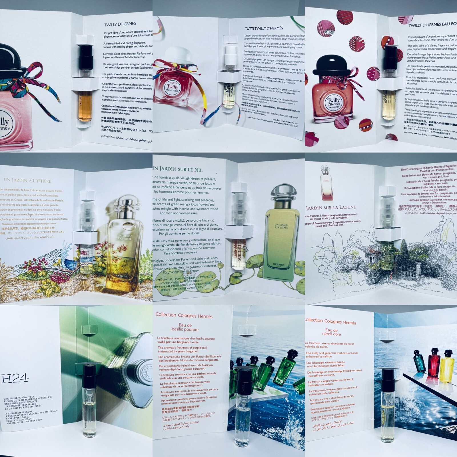 Hermes Perfume Sample Vials 2ml each. Choose your Scent & Combined Shipping