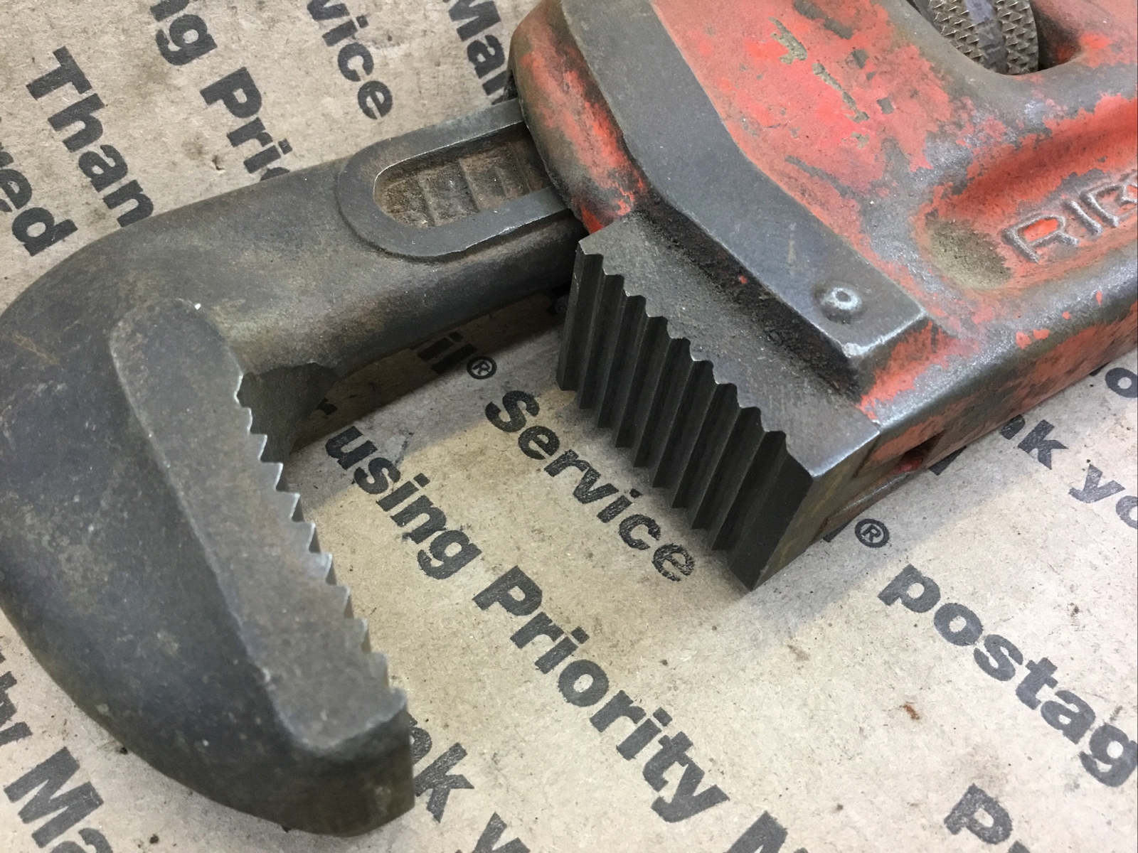 Rigid 14in Pipe Wrench Good Jaws USED