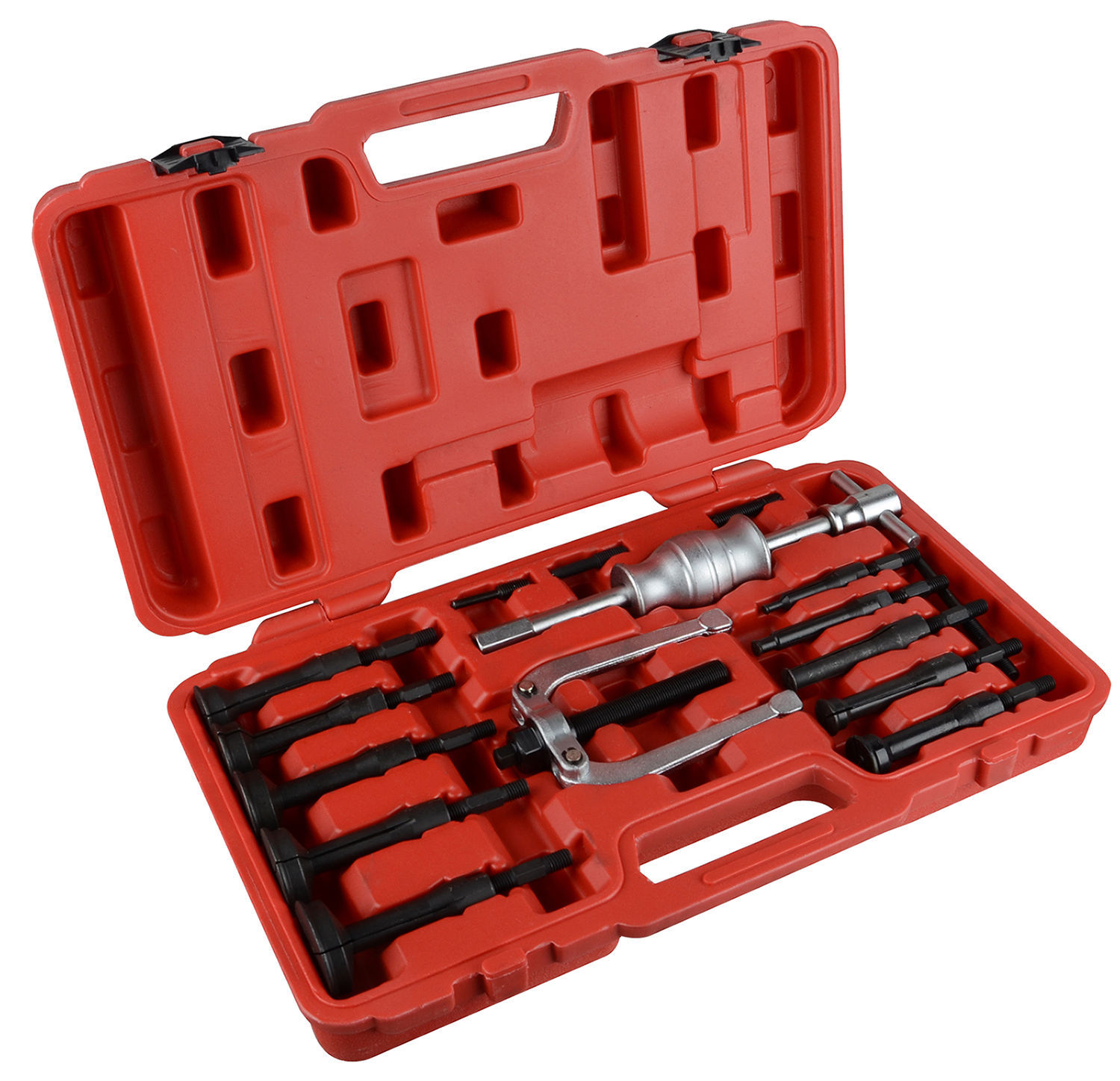 Pro 16pc Blind Hole Pilot Bearing Puller Internal Extractor Remover Slide Hammer