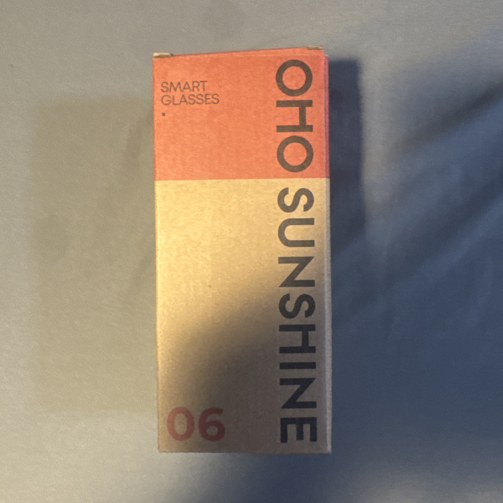 Oho Sunshine Smart Glasses 5.2 Wireless Elite Model w Case & Cloth Black