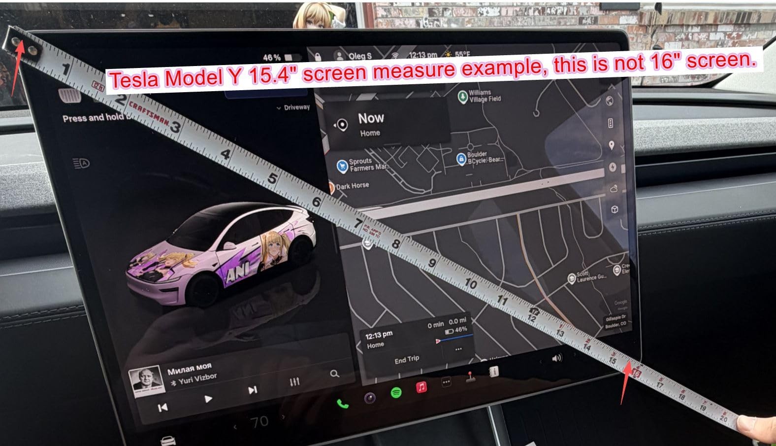 2-Pack 2026 Tesla Model Y Juniper Screen Protector 16"+8" - Refreshed Premium...