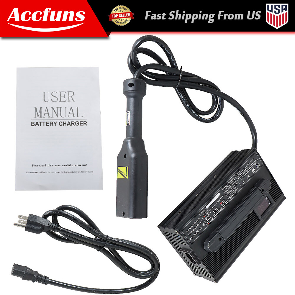 36V 20A Battery Charger For EZ-GO TXT 1996-Up Golf Cart Powerwise "D" Style Plug