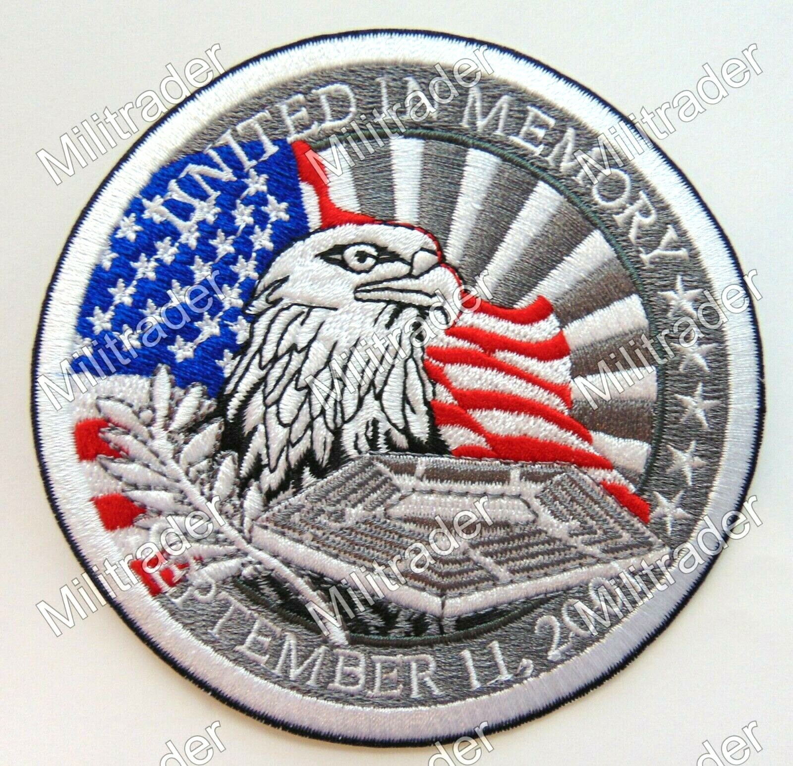 Commemorative Memoriam Remember September 11, 2001 Patch
