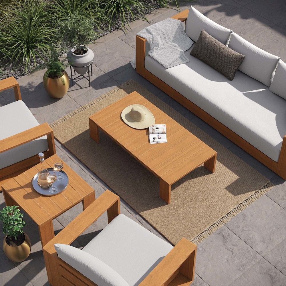 Tahoe 5-Piece Outdoor Patio Acacia Wood Furniture Set