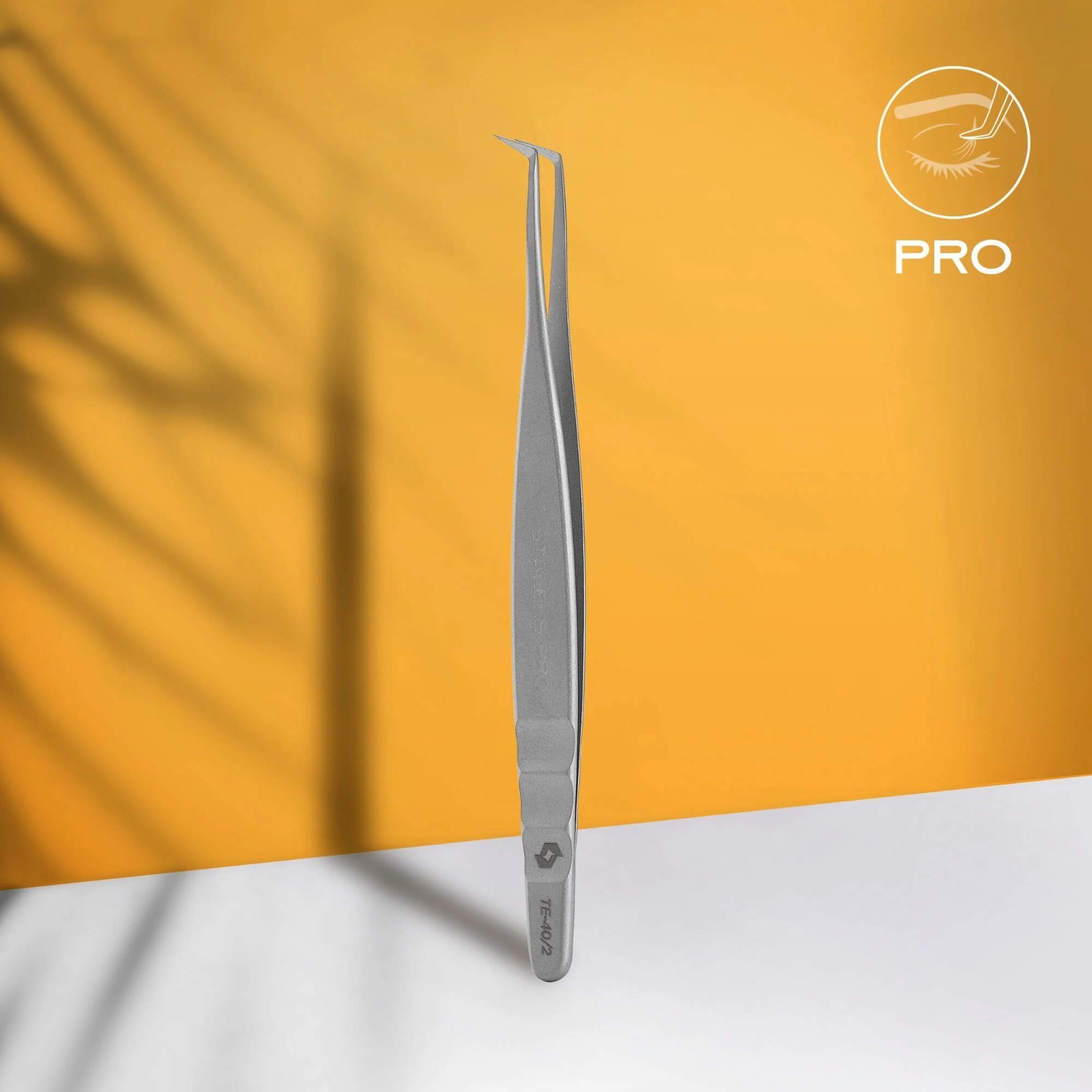 Staleks Professional eyelash tweezers EXPERT 40 TYPE 2 (TE-40-2)