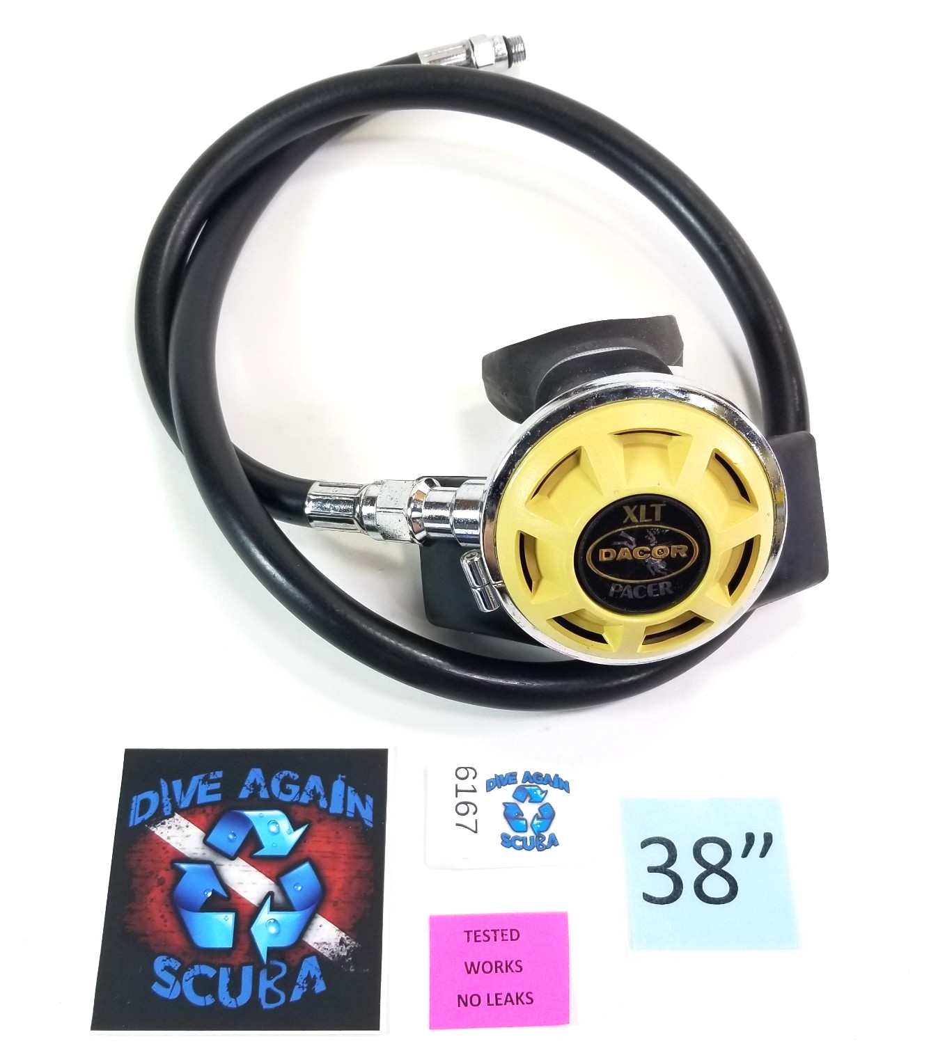 Dacor Pacer XLT Vintage Octo Octopus 2nd Stage Regulator SCUBA Diving Yellow